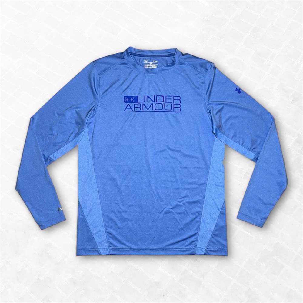 Under Armour HeatGear Loose Long Sleeve Shirt Blue Women’s Small